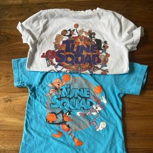 2 kids space jam tshirts